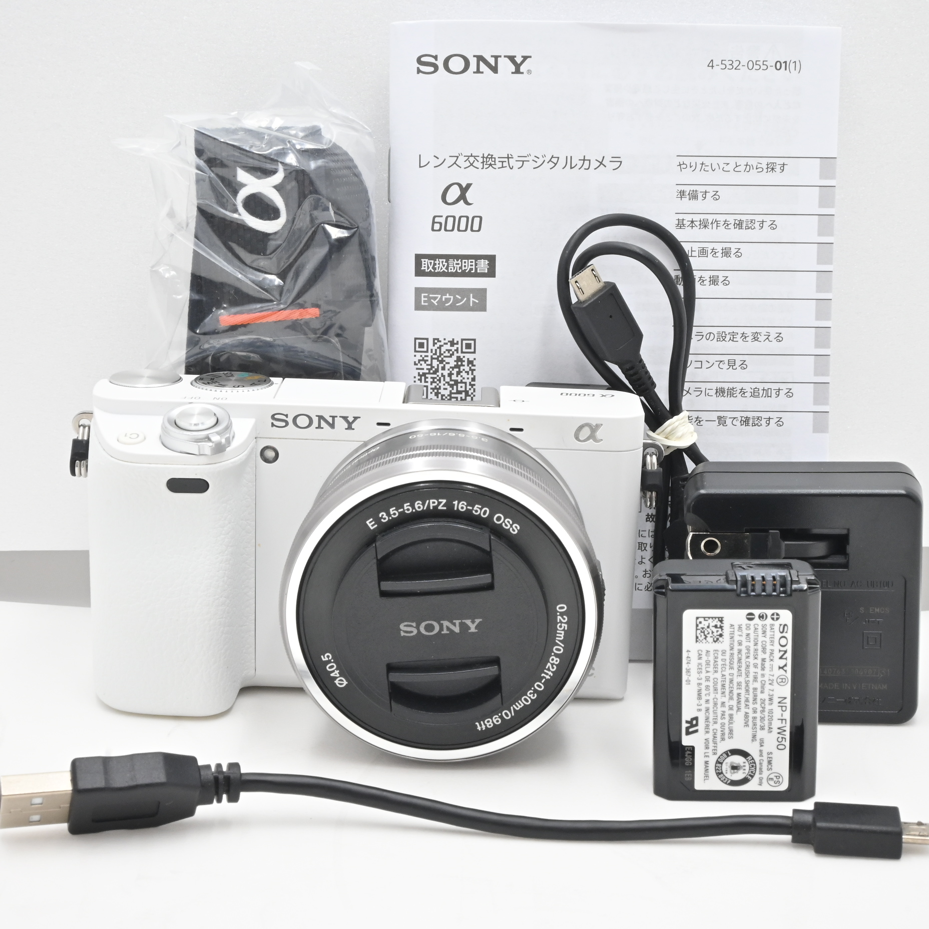 ショット数『3020』SONY ミラーレス一眼 α6000 パワーズームレンズキット E PZ 16-50mm F3.5-5.6 OSS ホワイト ILCE-6000L W