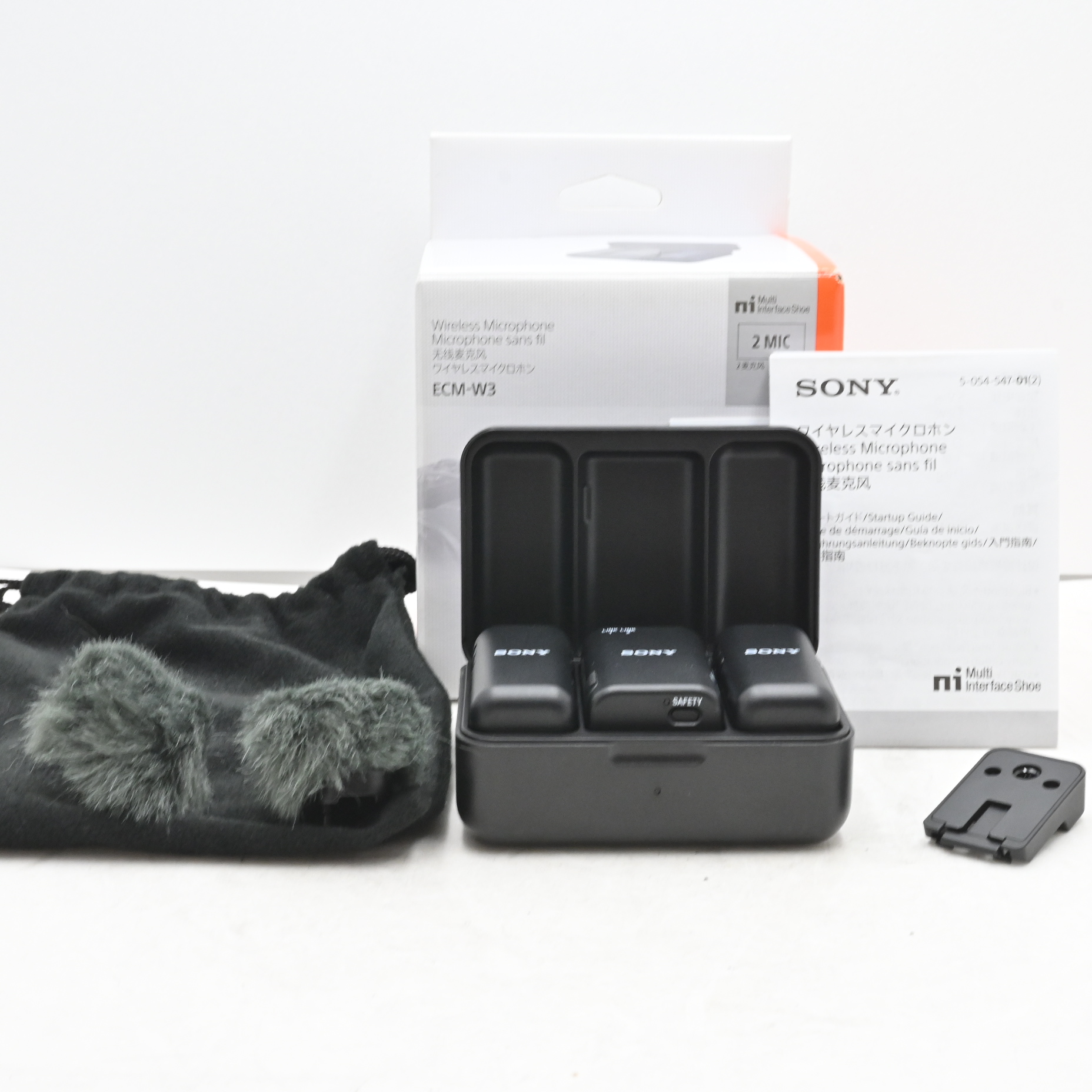 SONY(ソニー) カメラ用マイク ワイヤレスマイクロホン(マイクロホン×2+レシーバ+充電ケース)ECM-W3