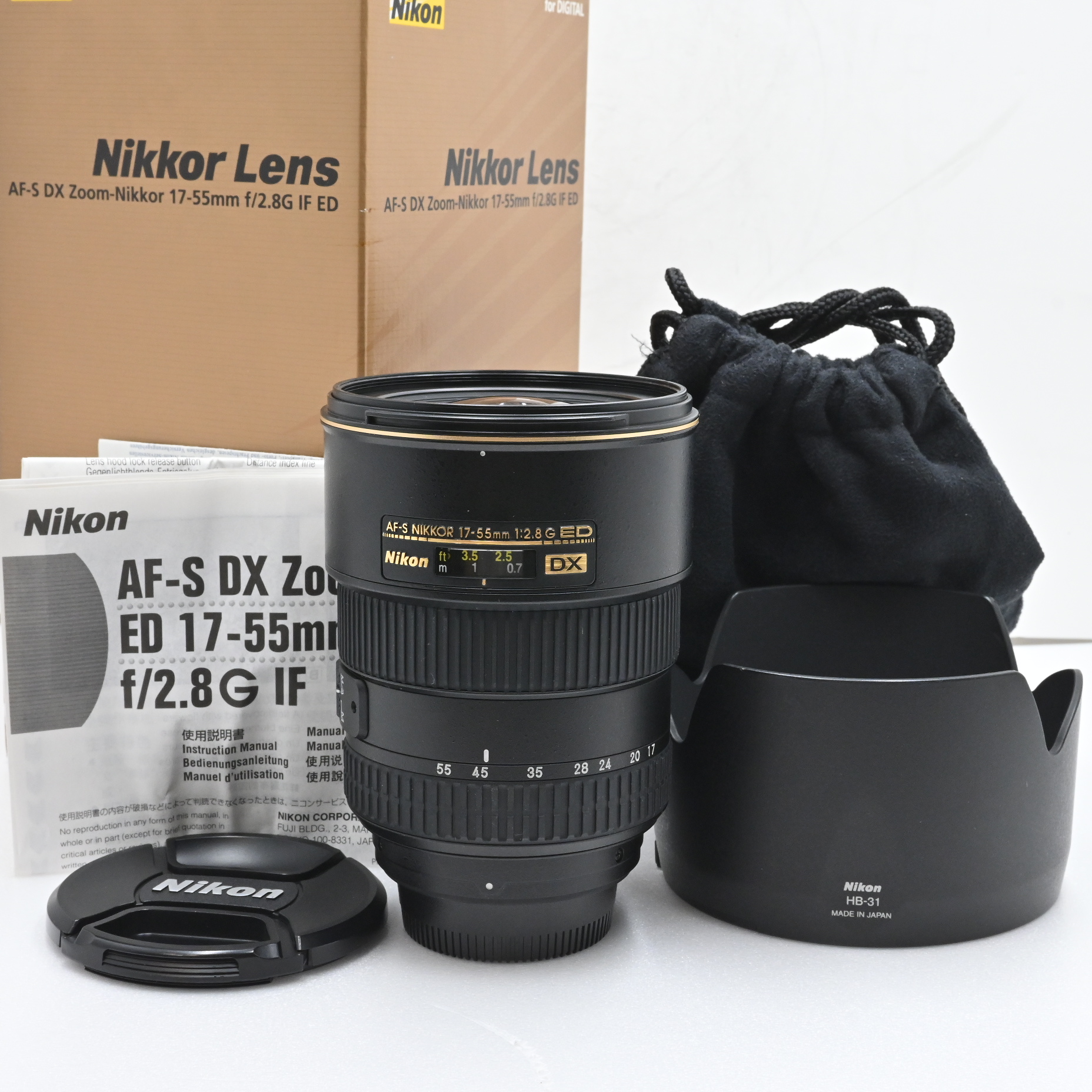 極上品★★★Nikon 標準ズームレンズ AF-S DX Zoom Nikkor 17-55mm f/2.8G IF-ED