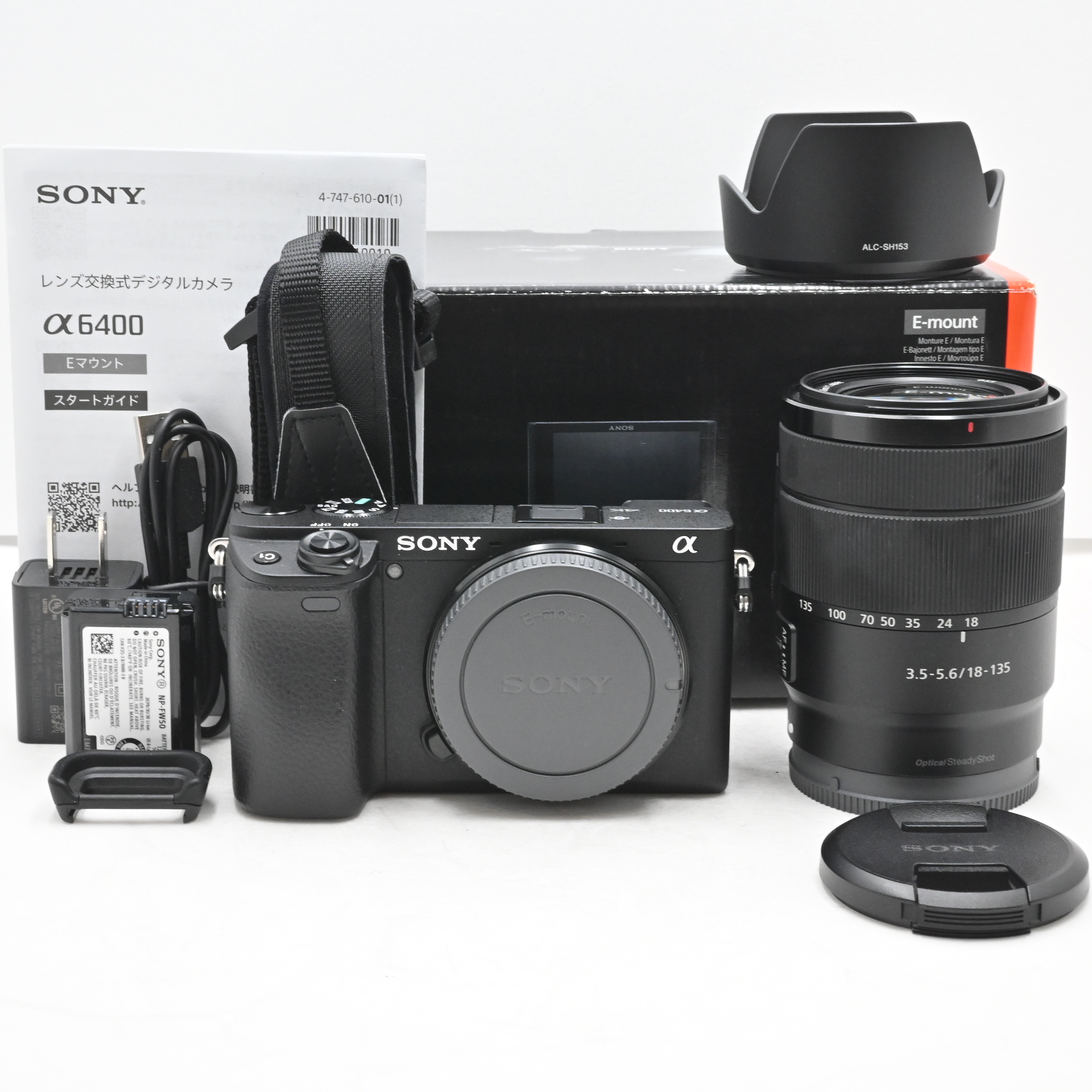 ショット数『1168』SONY(ソニー)  α6400 高倍率ズームレンズキット(同梱レンズ:SEL18135) ブラック